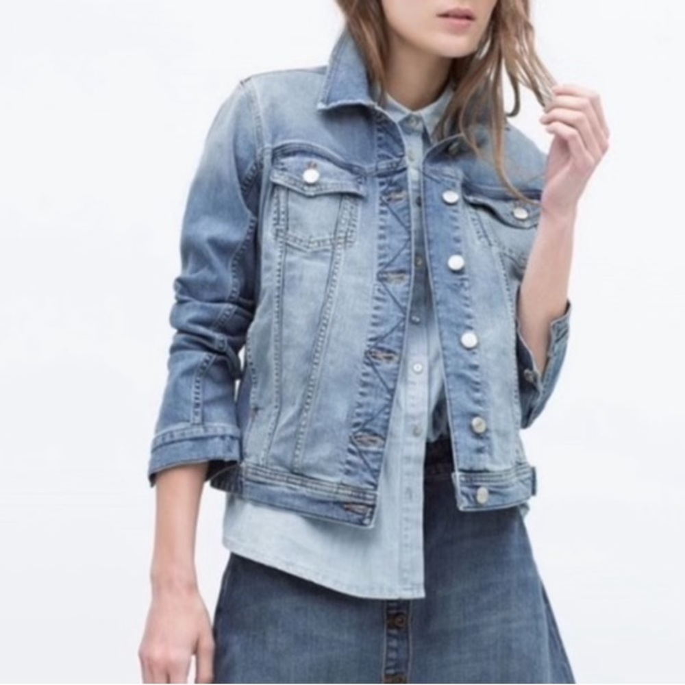 Zara Basic Z1975 Denim Jacket - image 1